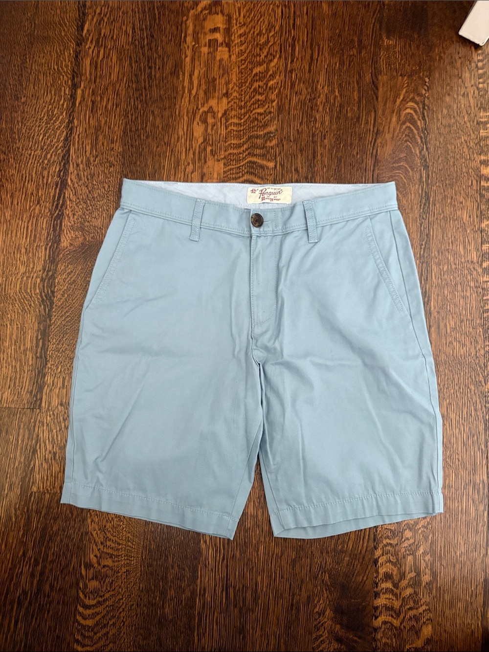 Light Blue Men's Cotton Chino Shorts